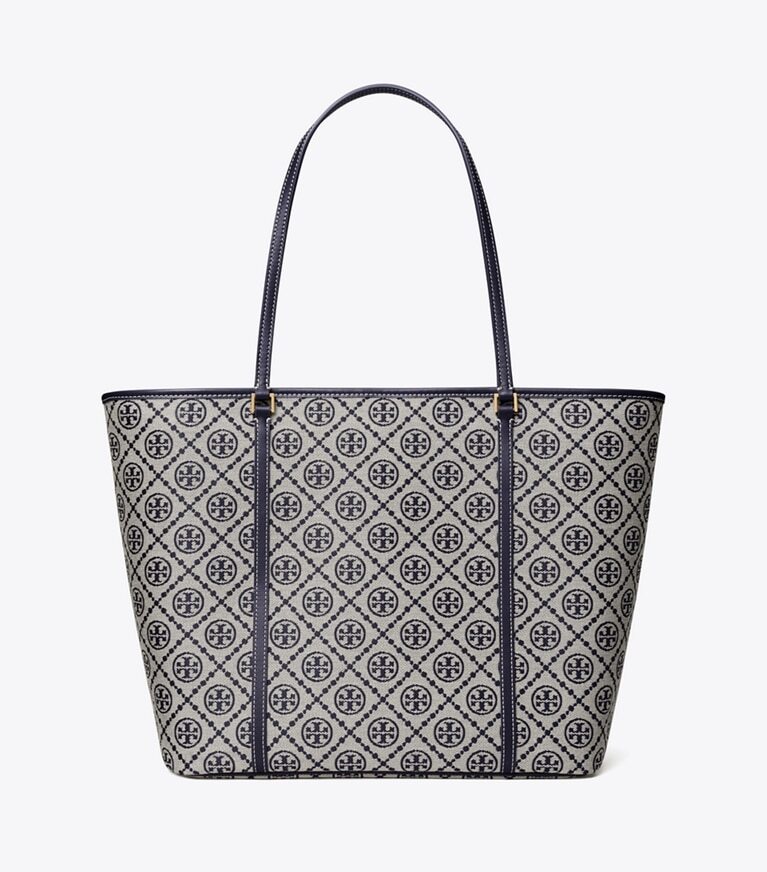 Tory Burch - T Monogram拉鏈托特包 166416-405